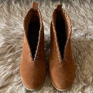Brown ankle booties